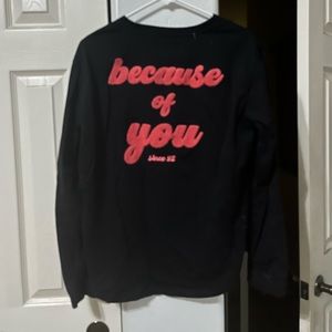 Because of you long sleeve